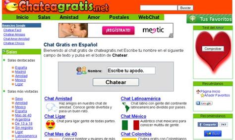 Salas de Chat Gratis, Chat Online Sin Registro